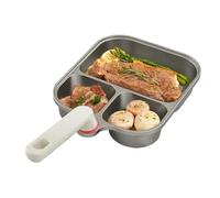 Opilroyn Poêle à œufs antiadhésive, poêle à petit-déjeuner, grille pour cuire hamburgers et omelettes, pour Bacon Bistec Arepas Dosa Tortilla Sandwich