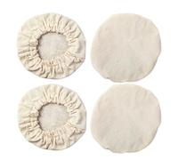 Opilroyn Tissu pour bocaux - 4 pièces - Outil de cuisine réutilisable - Housses pour bol et fermentation - Pour boulangerie maison, studio, appartement, professionnels et débutants
