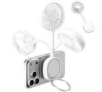 Opilroyn Ventilateur Portable Personnel,Refroidisseur à Main Réglable avec Support Téléphone | Ventilateur Portable Magnétique Rechargeable,Pour Voyage Plage Extérieur Été Gym Bureau