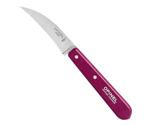 Opinel 254391 Couteau à légumes pour adulte en acier inoxydable Sandvik avec manche en bois de hêtre violet, multicolore, taille unique