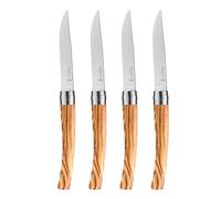 Opinel TABLE CHIC II, Couteau à steak, Couteau de table, acier inoxydable, manche en bois d'olivier