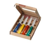 Opinel - Coffret Opinel - 4 Couteaux d'Office n° 112 de Cuisine - Couleur