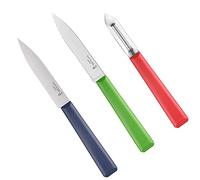 OPINEL SET 3 pièces (couteau bleu, couteau vert, éplucheur orange) 002359