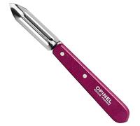 Opinel - Éplucheur pour Adulte - N° 115 - Acier Inoxydable Sandvik - pour droitiers et gauchers - Manche en Bois de hêtre Violet - Multicolore - Taille Unique