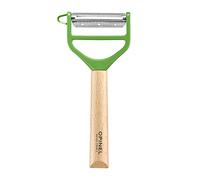 Opinel Éplucheur T-DUO – Manche en bois de hêtre, double lame inox – Vert