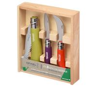 Opinel - Kit de Jardinage - 3 Outils de Poche, 1 Couteau de Jardin, 1 Serpette-Greffoir N°08 et 1 Scie Fermante N°12 - Lame Acier Inox, Manche Bois de Hêtre