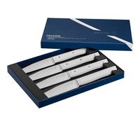 Coffret de 4 couteaux de table à lame lisse Facette blanc Opinel