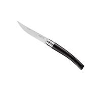Opinel - N°10 Couteau de Table Nomade Effilé - Lame Finition Poliglace 10 cm Acier Inox, Manche Ébène, Bague de Sécurité Virobloc - Fabrication Française