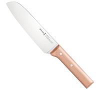 Opinel - N°119 Couteau Santoku Parallèle - Lame en Acier Inoxydable, Coupe et Taille - Manche en Bois de Hêtre - Excellente Prise en Main - Garantie à Vie