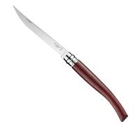 Opinel - N°12 Couteau de Cuisine Effilé - Lame Précise Finition Poliglace 12 cm Acier Inox, Manche Padouk, Bague de Sécurité Virobloc - Fabrication Française