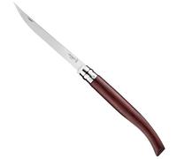 Opinel - N°15 Couteau de Découpe Effilé - Lame Précise Finition Poliglace 15 cm Acier Inox, Manche Padouk, Bague de Sécurité Virobloc - Fabrication Française