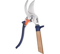 Opinel Ciseaux de jardin 001627 Bleu – Lame inox, Manche hêtre, Verrouillage 3 positions