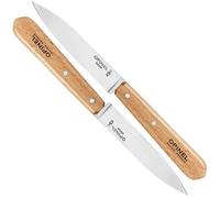 Opinel Couteaux de cuisine N°112 Inox naturel, lot 2 pièces