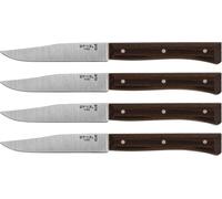 Opinel set de couteaux de table facette 4 pièces frêne foncé