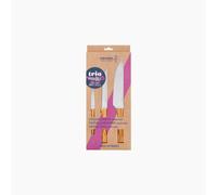 Opinel Trio Parallèle Olive Set de couteaux de cuisine 3 pcs