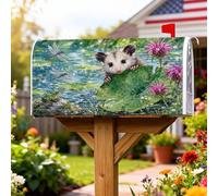 Opossum Housse magnétique pour boîte aux lettres Motif lys naturels Vert 53,3 x 65,5 cm