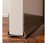 Oppingster 93cm Marron Calfeutrer Bas de Porte, Joint de Porte, Isolation Phonique Porte, pour Portes de 3,5 à 5,5 cm d'épaisseur et Espace Inférieur de 0,3 à 2,6 cm