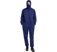 OPPOQ Combinaison de vêtements de Travail de Protection de Blindage EMF RF, Anti-rayonnement 5G, Combinaison Anti-rayonnement en Fibre d'argent,Bleu,XXL