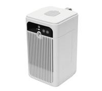 OPPWONG Climatiseur de Bureau, Ventilateur Refroidisseur D'air Rechargeable de 500 Ml avec Horloge et Affichage de la Température, pour le Bureau et la Maison