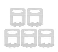 OPPWONG Clips de Base pour Niveleur de Carrelage en Plastique, 0,5 Mm D'épaisseur, Lot de 100 pour Carrelage de Sol et de Mur sans Couture