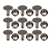 OPPWONG Clou Rond Durable à Double Capuchon pour Sacs à Chaussures en Cuir, 200 Ensembles, 10x10mm, Bronze (fer)