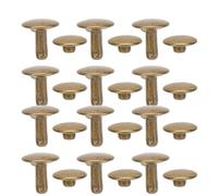 OPPWONG Clou Rond Durable à Double Capuchon pour Sacs à Chaussures en Cuir, 200 Ensembles, 10x10mm, Bronze (fer 2)