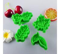 OPPWONG Ensemble d'Emporte-pièces en Plastique en Forme de Feuille, Fête de Mariage à la Maison de Thanksgiving, Emporte-pièces pour la Cuisson avec Outil de Biscuit de Gâteau de Pâtisserie, Idéal