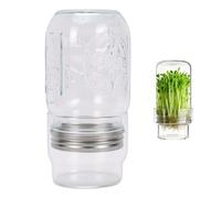 OPPWONG Kit de Pot de Germination à Large Ouverture avec Bac D'égouttage pour Brocoli et Luzerne