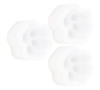 OPPWONG Lot de 3 Moules à Pâtisserie en Silicone en Forme de Patte de Chat avec un Design Mignon pour la Fabrication de Colliers, Porte-clés et Bijoux