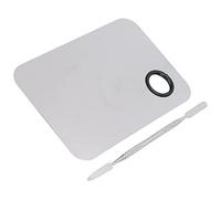 OPPWONG Palette de Mélange en Acier Inoxydable, Spatule à Double extrémité, Outil de Mélange Cosmétique en Métal avec Construction Durable, Idéale pour les Maquilleurs et les Amateurs de beauté