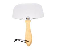 OPPWONG Pelle à Pizza avec Manche en Bois Ergonomique | Construction en alliage d\'aluminium, surface de 30,5 x 30,8 cm, polyvalente pour le pain, les gâteaux, la pizza