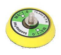 OPPWONG Plaques de Support à Crochets et Boucles Tampon de Ponçage Durable pour Surfaces Lisses dans le Travail du Bois et les Garages | Jaune (2")