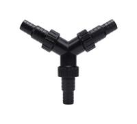 OPPWONG Pond Pump Y Splitter avec Débit D'eau Réglable | Compatible avec les tuyaux de 0,79 à 0,98 pouces, Installation rapide, Matériau ABS durable, Idéal pour les étangs extérieurs