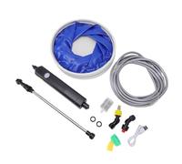 OPPWONG Pulvérisateur électrique avec capacité de 9 L et Perche | Batterie rechargeable, 1 500 mAh jusqu\'à 120 minutes, 3 buses pour plus de polyvalence, tuyau d\'arrosage de 5 m, ABS