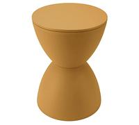 OPPWONG Tabouret en Plastique en Forme de Sablier, Table D'appoint Moderne et Polyvalente pour Salle D'essayage, Tabouret Rond Durable et Résistant à l'usure 11,81 Pouces X 16,54 Pouces (Curcuma)