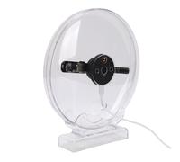 OPPWONG Ventilateur Hologramme 3D, Résolution 1080 X 160, 80 Perles LED, Contrôle par Application, Housse de Protection Transparente, Projecteur de Ventilateur LED Hologramme 3D avec