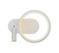 Applique murale LED à 2 feux, lampe de salon blanche, spot orientable, L 25 cm