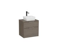 Optica meuble 2 tiroirs pour vasque à poser + plan 600 mm chêne foncé - ROCA A851986537