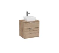 Optica meuble 2 tiroirs pour vasque à poser + plan 600 mm noyer - ROCA A851986517