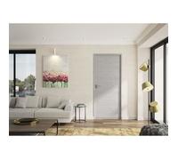 Optimum Sport Bloc porte réglable Bilbao - Reproduction chêne gris clair 204 x 83 cm Droite