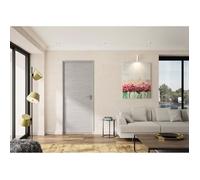 Optimum Sport – Bloc porte réglable BILBAO – Chêne gris clair – 204 x 83 cm – Gauche