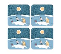 Opto Design Dessous de verre Snow Moonlight Moomin hiver 2021 9x9 cm