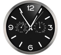 BRESSER MyTime DCF Thermo-/ Hygro- Horloge murale 25cm noir 8020315CM3000