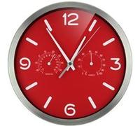 OPTUS My Time DCF Thermo-/Hygro- Horloge murale 25 cm rot G