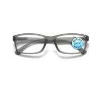 OPULIZE PEP Lunettes de Lecture Anti-Lumière Bleue Homme Femme, Monture Rectangulaire Anti-Reflet Ordinateur & Gaming, Protection UV & Fatigue Oculaire, Gris Mat +3 (Lot de 1)
