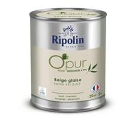 Ripolin Peinture intérieure multisupport O'pur beige glaise satin velouté 2L