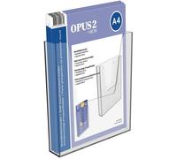 OPUS 2 Présentoir de mural A4 350077 plastique robuste