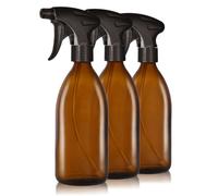 Oputec lot de 3 pulvérisateurs en verre 500ml - flacon spray vide pour plantes, fleurs et nettoyage