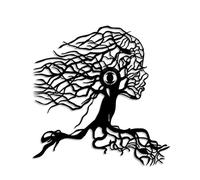 Opviq Applique murale noire élégante, 48 cm x 49 cm x 9 cm, 100% métal, 40 W, indice de protection IP20, câble de 200 cm, interrupteur marche/arrêt, design abstrait moderne pour la décoration