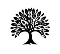 Opviq Applique murale noire élégante, 50 cm x 46 cm x 9 cm, 100% métal, 40 W, indice de protection IP20, interrupteur marche/arrêt, câble de 200 cm, design abstrait moderne pour la décoration